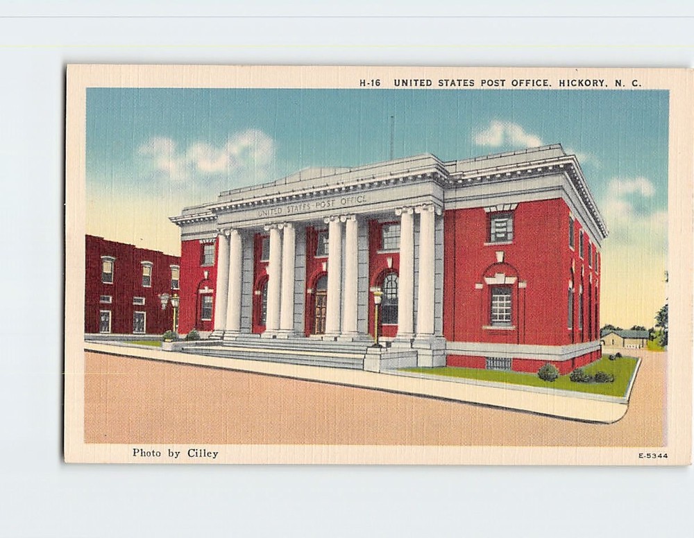 Postcard United States Post Office Hickory North Carolina USA