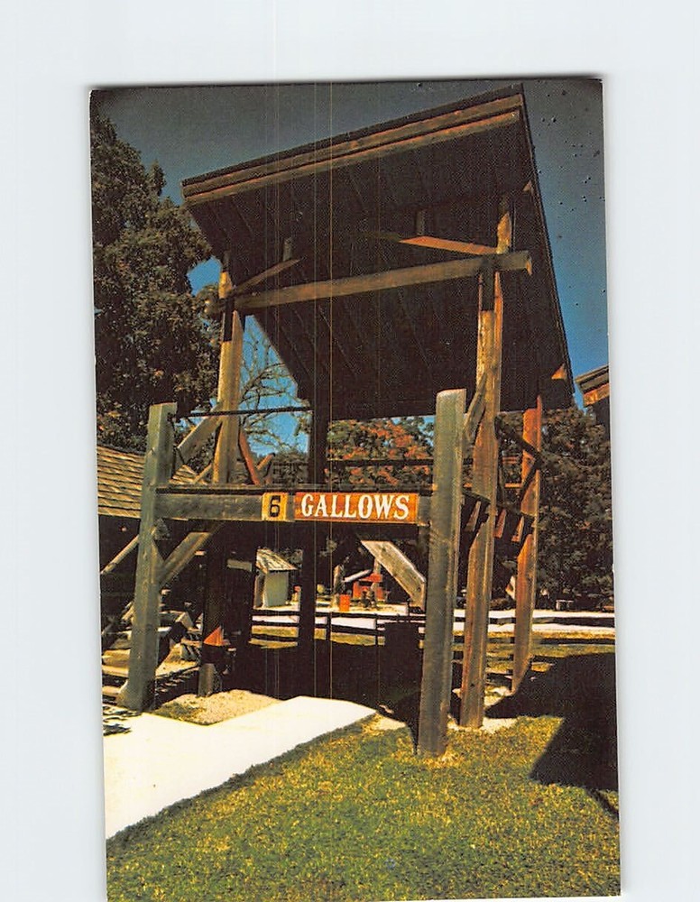 Postcard Hanging Gallows Fort Smith Arkansas USA