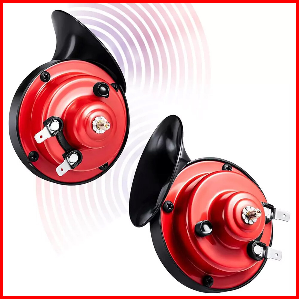 2x12V 300DB Super Loud Train Horn Waterproof for Motorcycle Car Truck SUV Boat