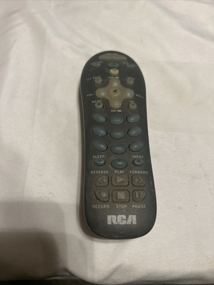 RCA RCR311W Universal 3-Device TV Video Remote Control in Sleek Grey for TVs and Entertainment Systems
