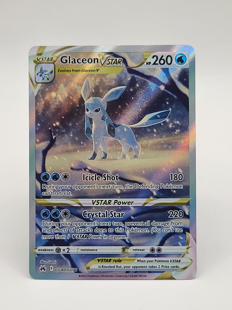 Glaceon VSTAR GG40/GG70 SWSH: Crown Zenith: Galarian Gallery Holo