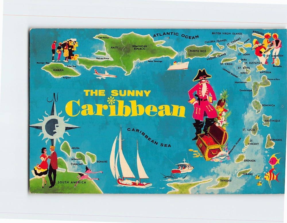 Postcard Greetings from the Sunny Caribbean