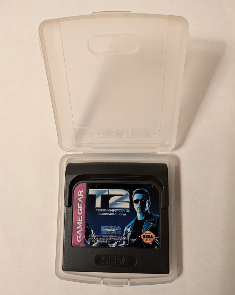 T2 Terminator 2 Judgment Day Sega Game Gear Game Cartridge + Case 1993 Untested