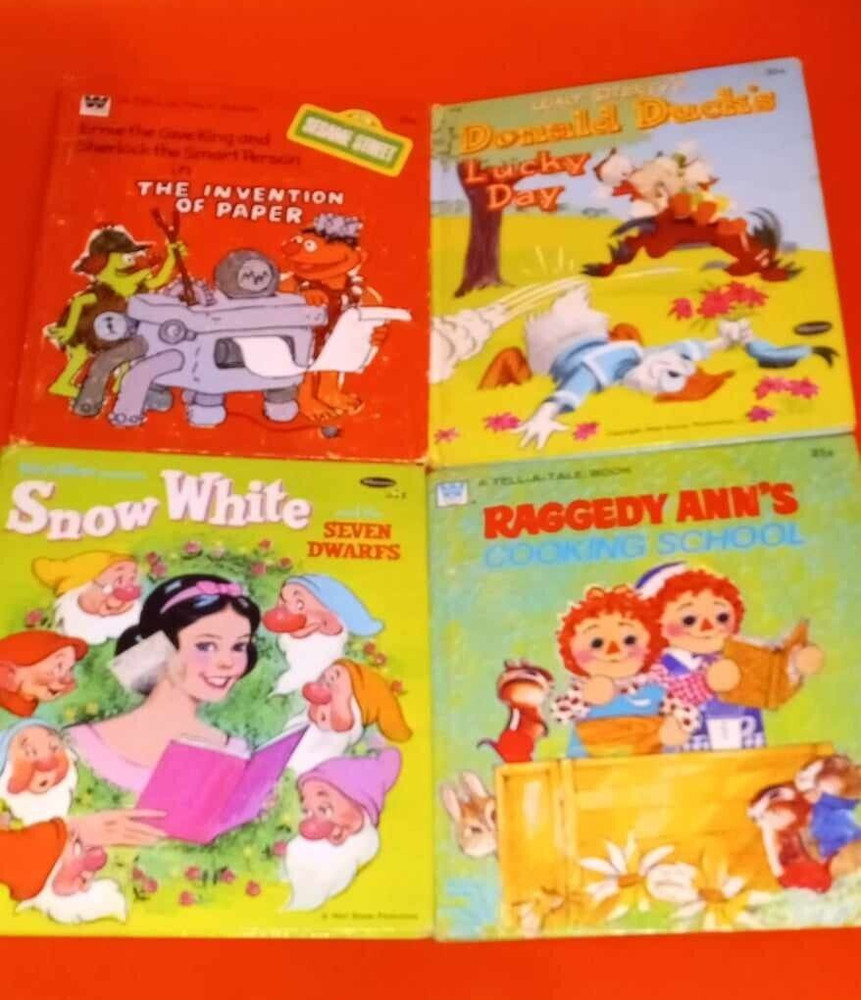 Lot of 23 Vintage Kids Whitman Books Includes Disney, Mr. Rogers & Sesame Street