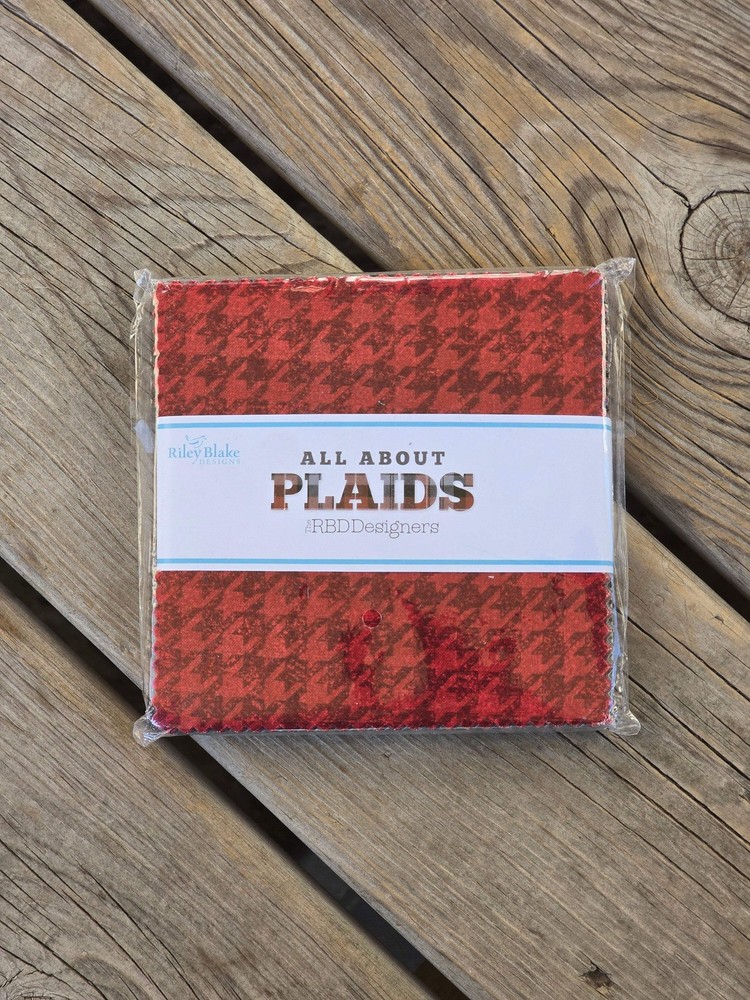 Riley Blake Designs - All About Plaids - Quilting Fabric - Charm Pack