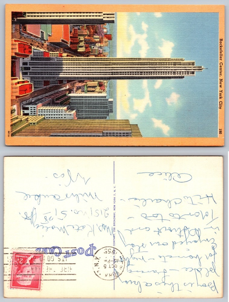 Rockefeller Center New York City Postcard