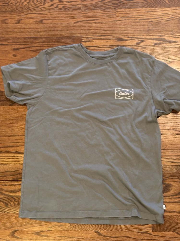 Katin Shirt Mens Medium Gray Custom Trunks Surf Graphic Tee Organic
