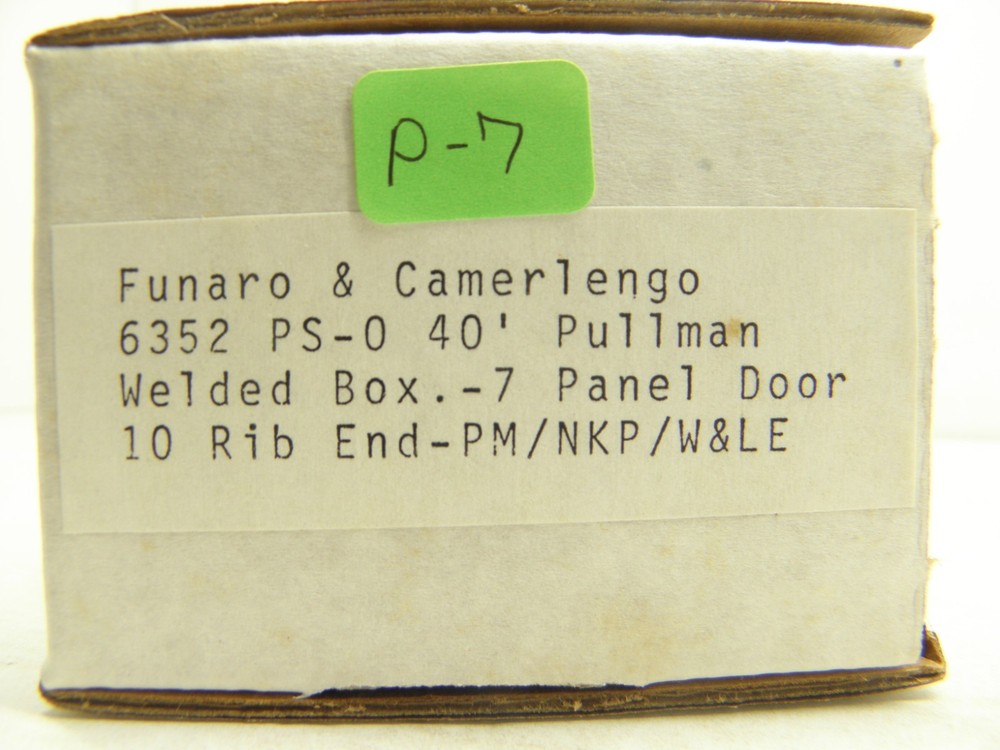 Funaro & Camerlengo 6352 - Ps-O 40' Pullman Welded Boxcar - Ho Resin Kit (P-7)