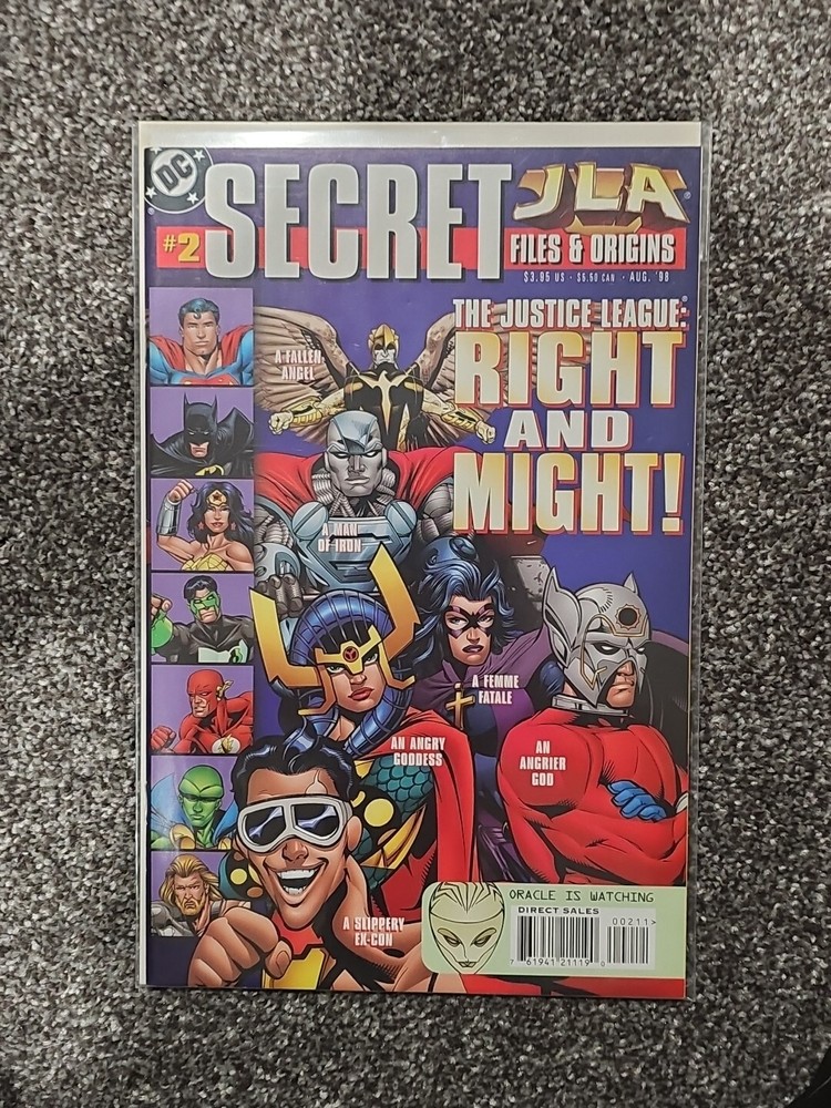 Secret Files And Origins: Jla #2 (Aug 1998) Dc Comics