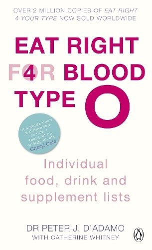 Eat Right for Blood Type O: Individual Food, D... by D'Adamo, Peter J. PaperbackFREE US DELIVERY | ISBN: 0241954339 | Quality Books