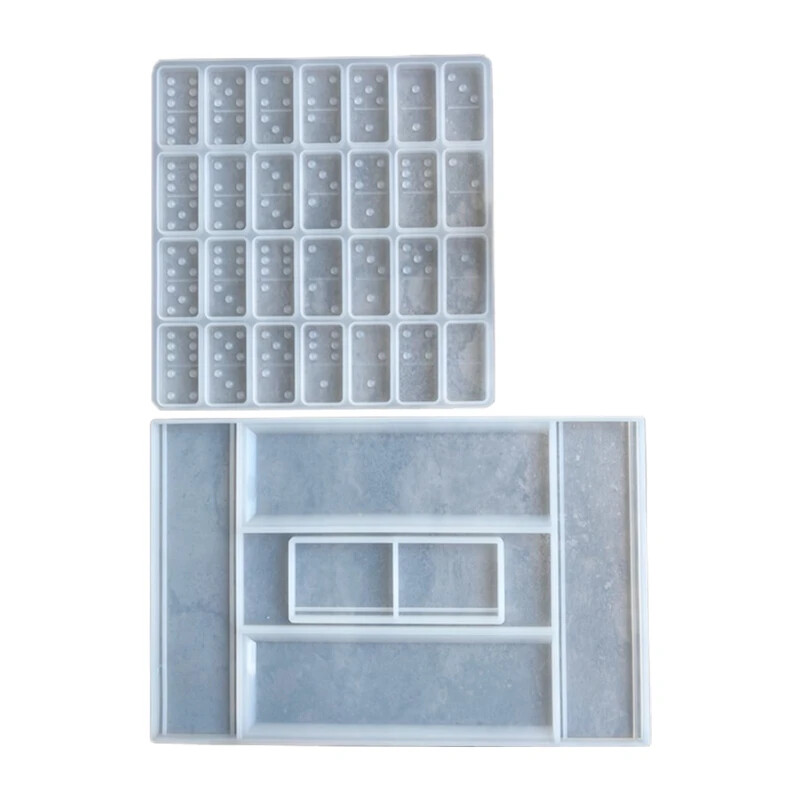 Dominoes Epoxy Resin Silicone Mold for DIY Jewelry and Crafts Storage Box