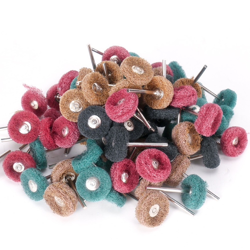 80-Pack Mini Buff Wheels for Grinding Polishing with Rotary Tool Shank Bits
