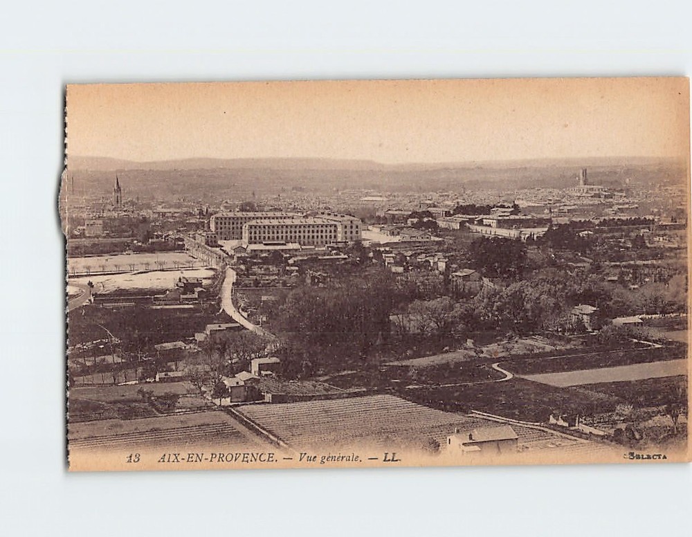 Postcard General View of Aix-en-Provence France
