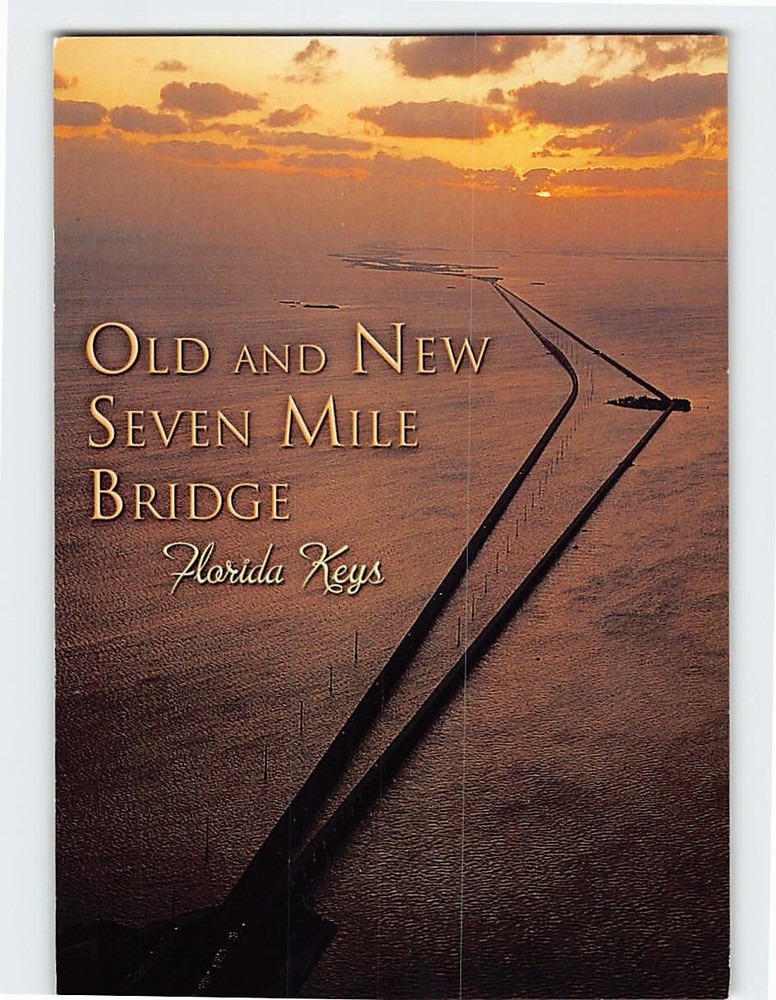 Postcard Seven Mile Bridge Florida Keys USA
