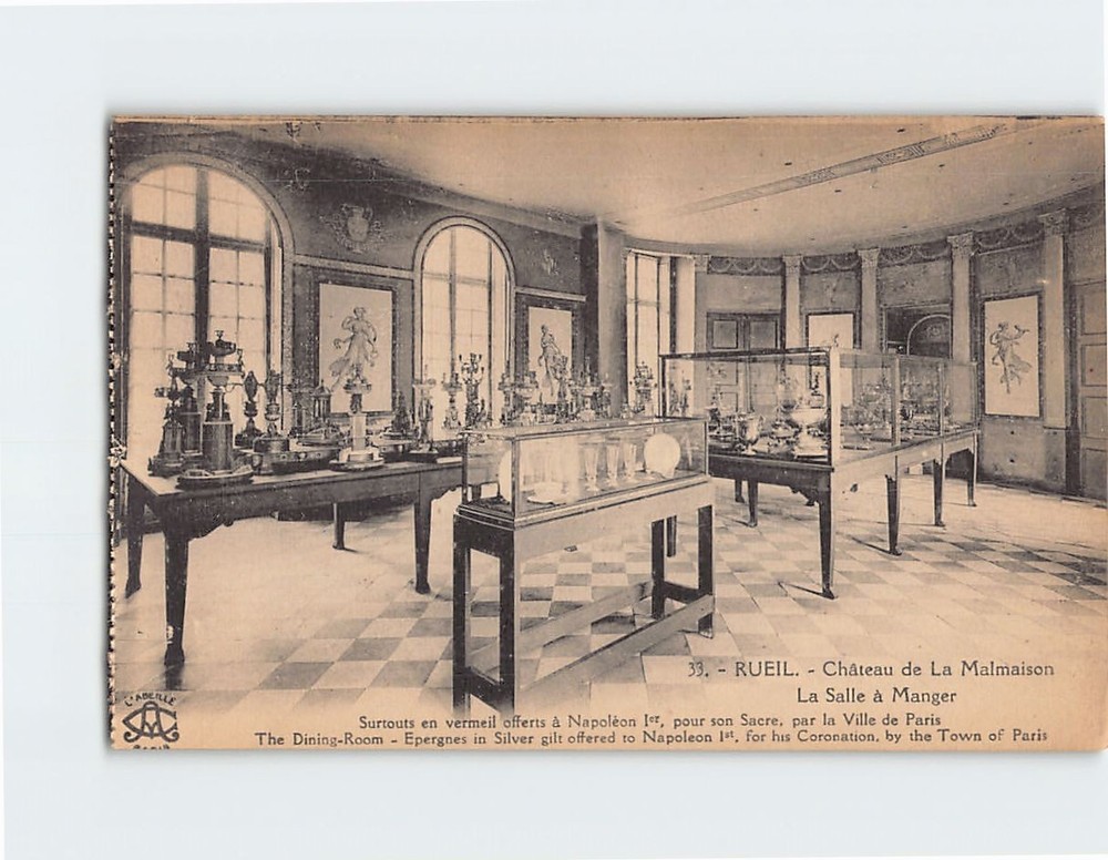 Postcard La Salle a Manger Château de Malmaison France