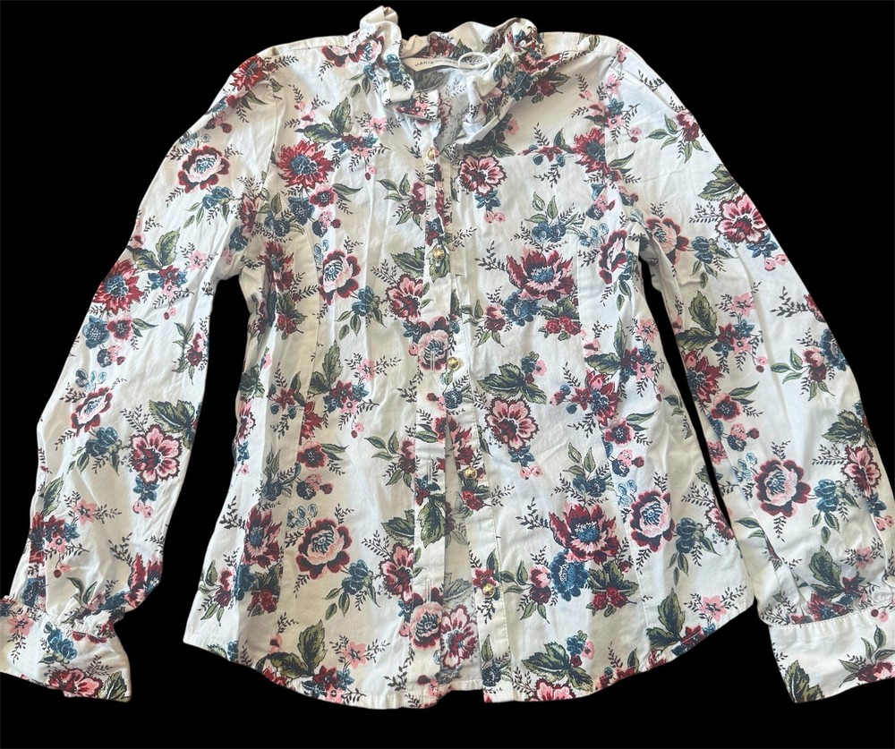 janie and jack Flower Blouse Size 10