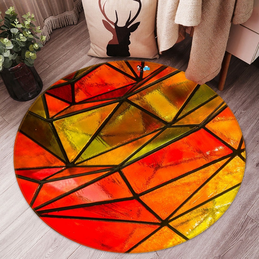 3D Red Yellow Graphics NAO10291 Game Rug Mat Elegant Photo Carpet Mat Fay