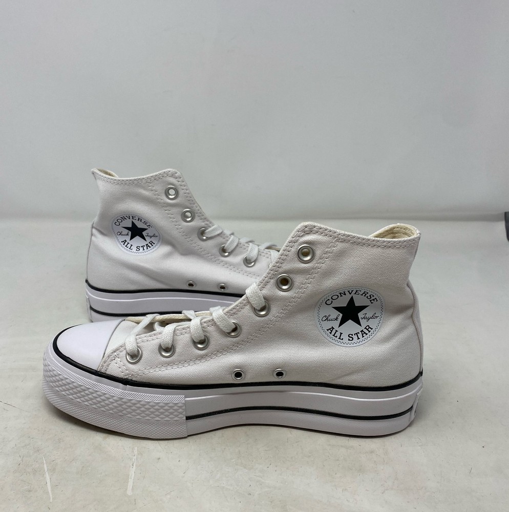 Converse Chuck Taylor All Star Lift Platform High Top Canvas Sneakers - White