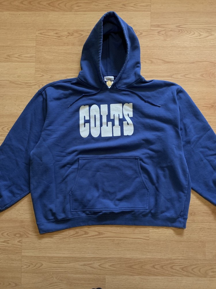 Size 2XL early 2000s Reebok Colts Hoodie w/ Front Pocket