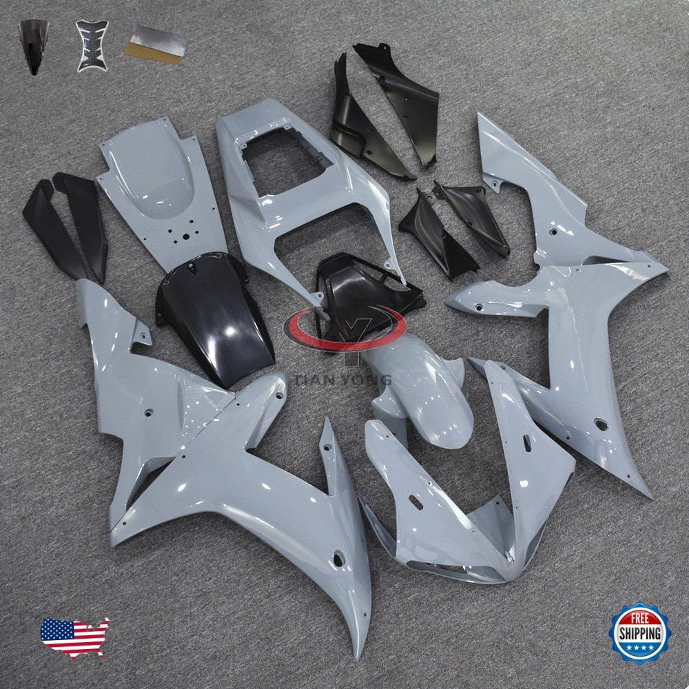 Fairing Injection ABS Fit for Yamaha 2000 2001 YZF R1 ABS Plastics Cement Gray