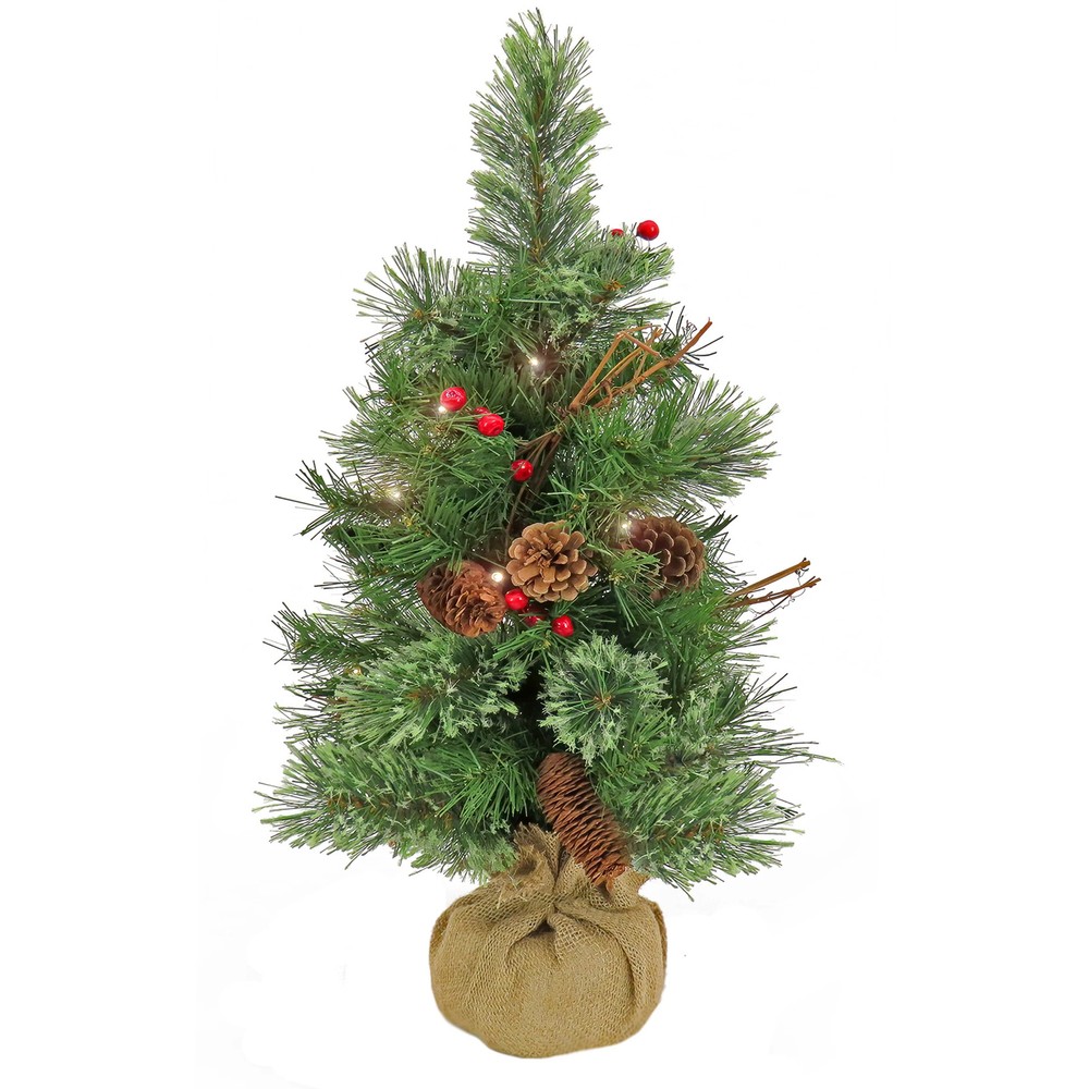 2 ft Glistening Pine Artificial Christmas Tree by National Tree Company