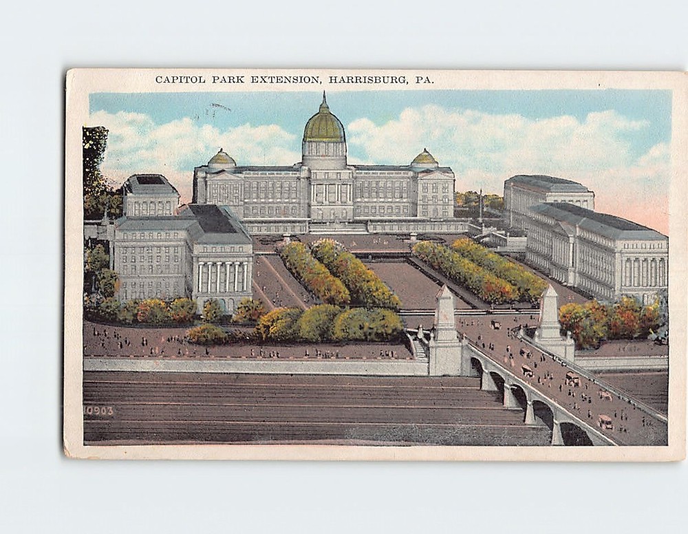 Postcard Capitol Park Extension Harrisburg Pennsylvania USA