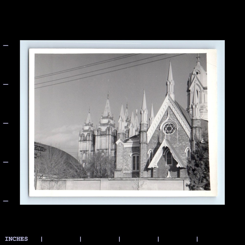 Old Vintage Photo CHURCH CATHEDRAL MORMON TEMPLE SQUARE SALT LAKE CITY UTAH