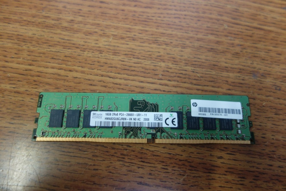 SK Hynix 16GB DDR4 2666 MHz PC4-21300 2Rx8 DIMM Desktop RAM HMA82GU6CJR8N-VK
