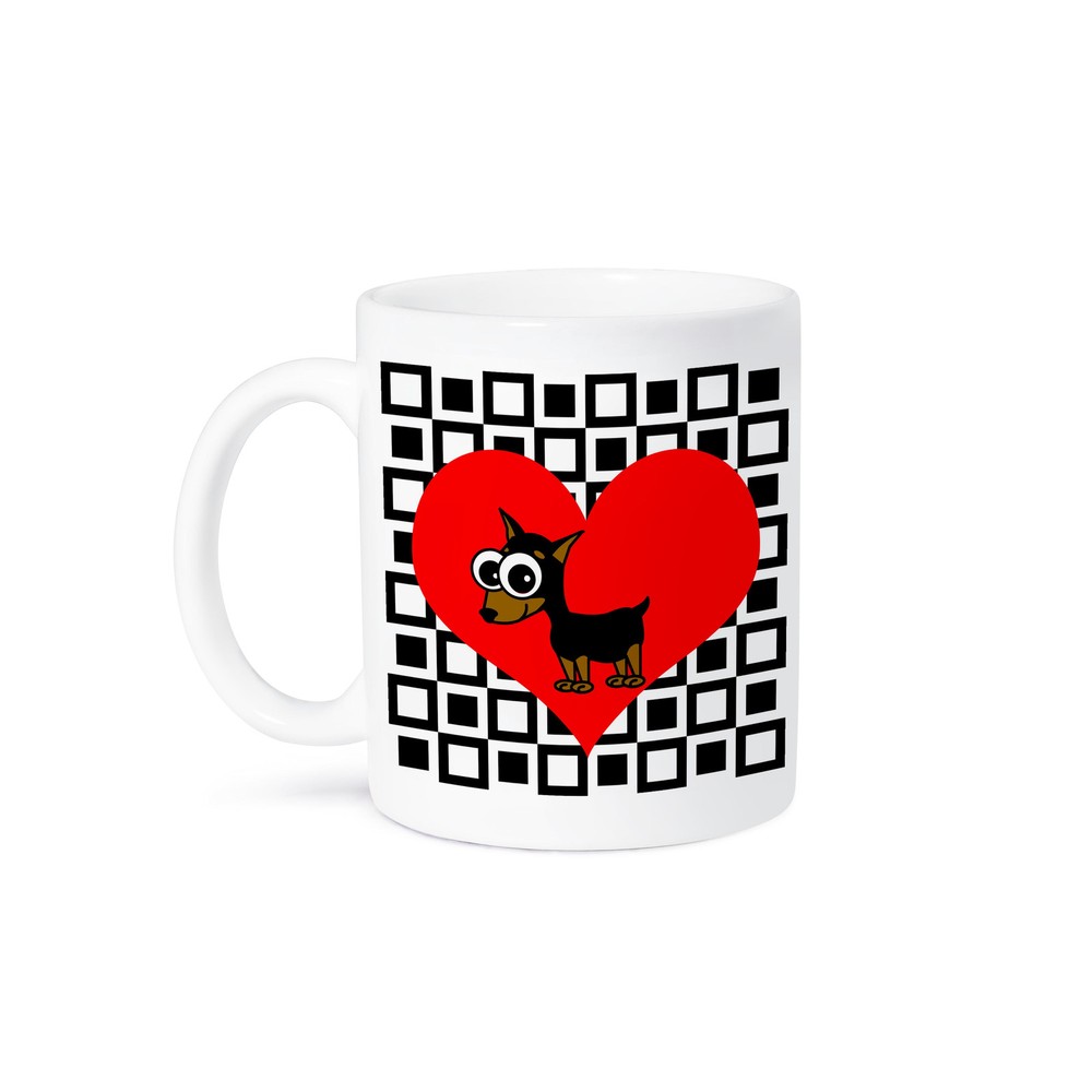Adorable Miniature Pinscher Dog Lover Ceramic Mug