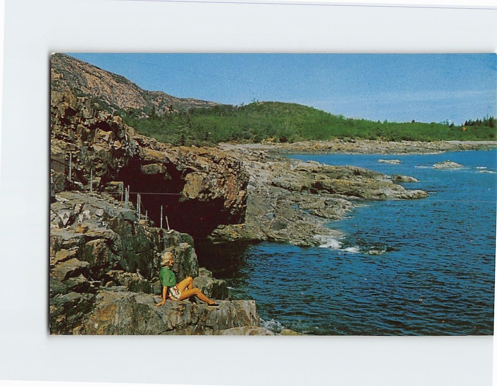 Postcard Anemone Cave Bar Harbor Acadia National Park Mt. Desert Island Maine-image