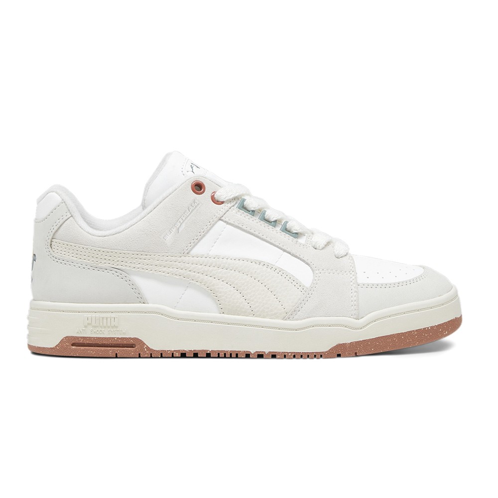 PUMA Slipstream Lo Huskie Lace Up  Mens White Sneakers Casual Shoes 39313601