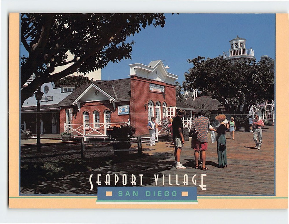 Postcard Seaport Village San Diego California USA