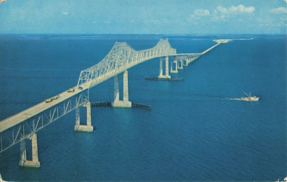 Sunshine Skyway Bridge - Tampa Bay St Petersburg Florida FL - Postcard
