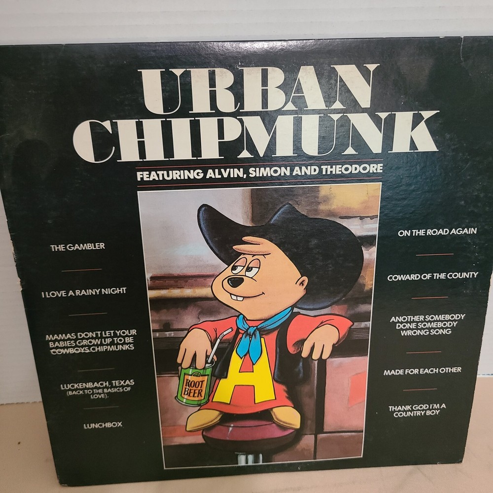 Urban Chipmunk Vinyl LP Album 1981 Includes Interior Lyrics Sleeve Country