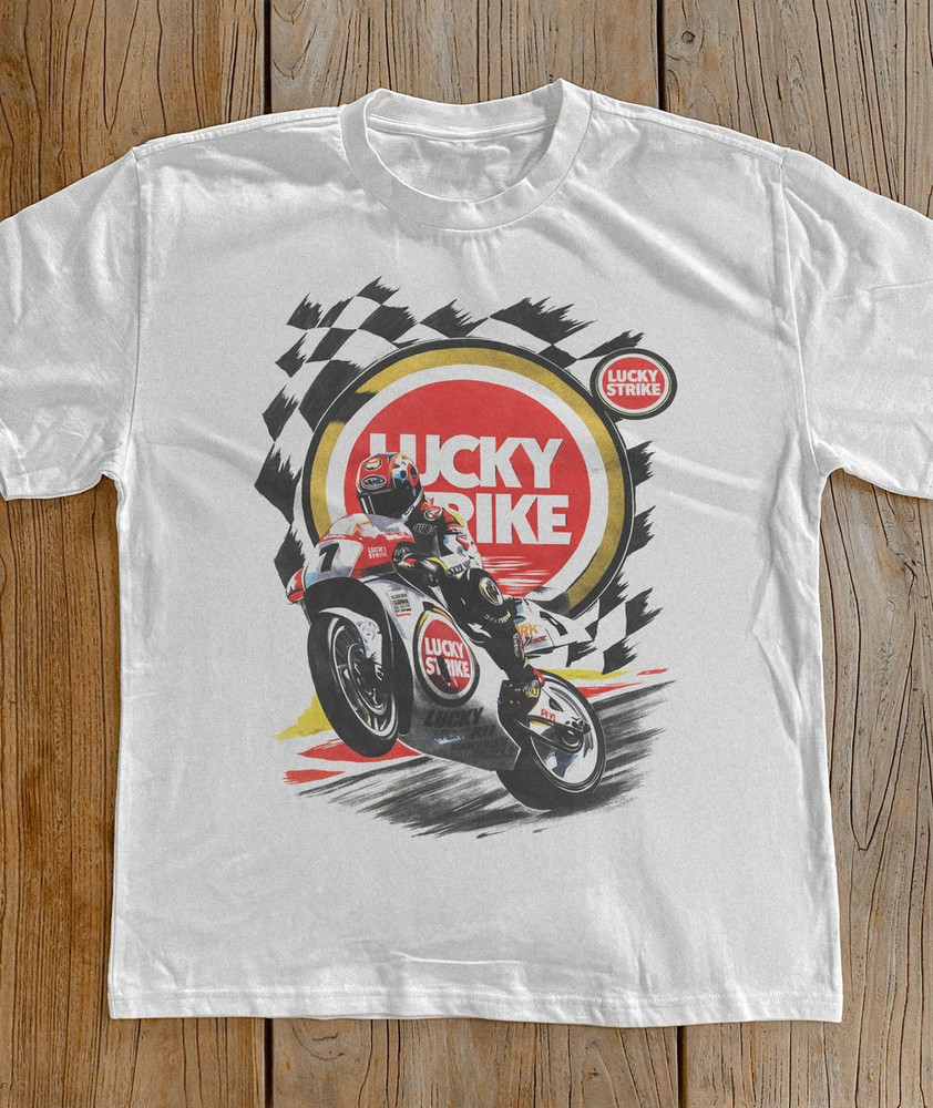 Lucky Strike Classic Vintage Motor Racing T-Shirt