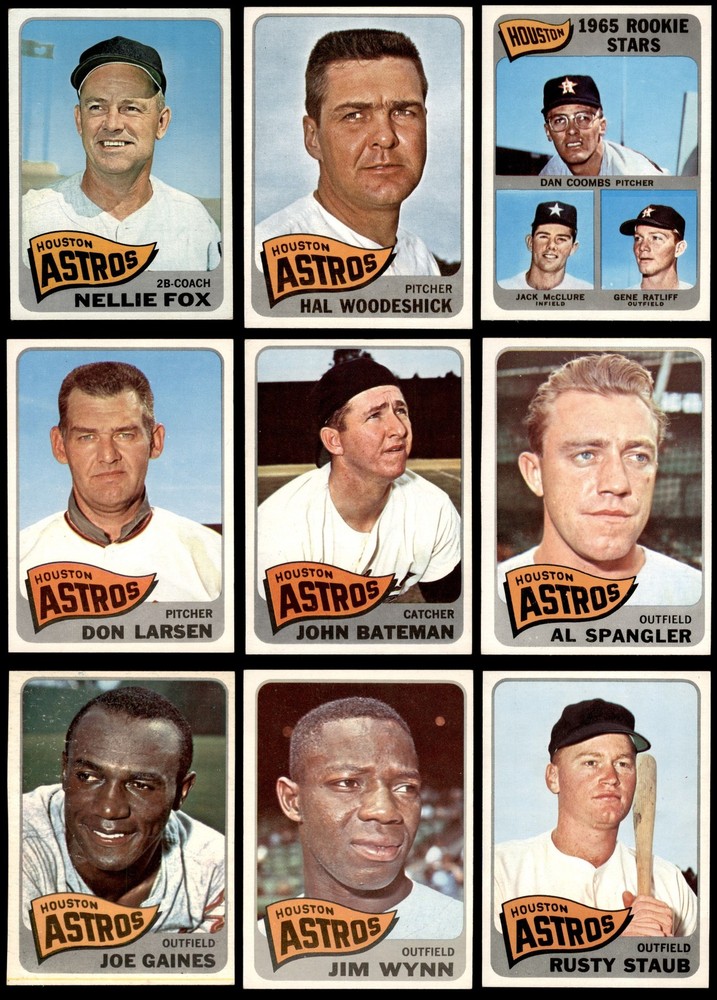 1965 Topps Houston Astros Near Team Set 7 - NM 7194473 (21 / 25 cards)