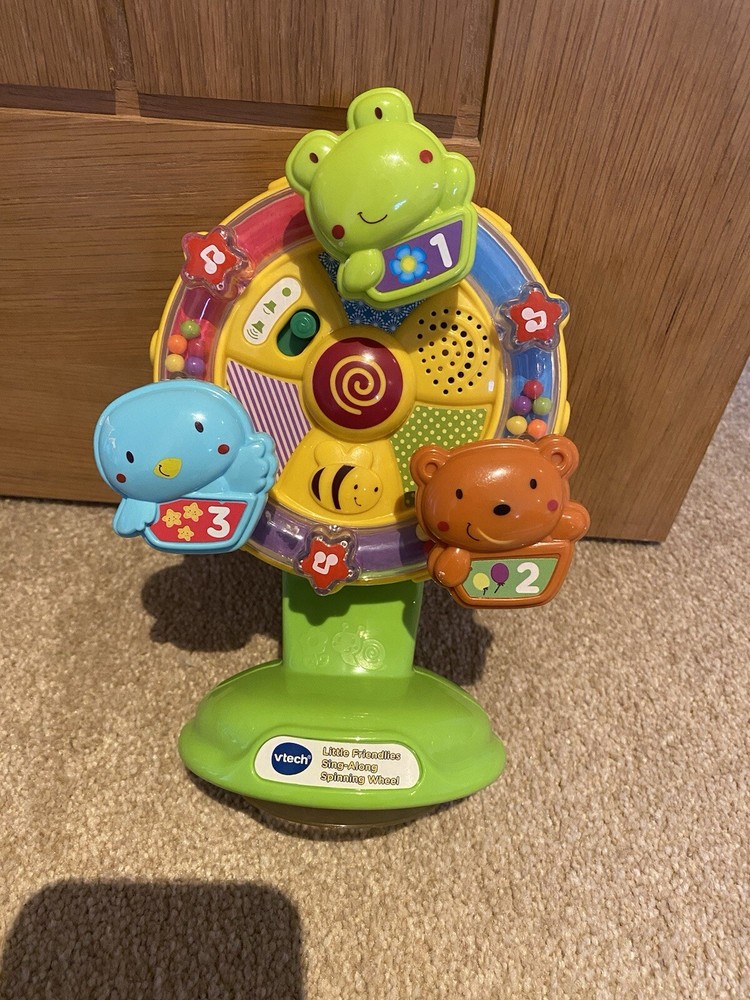 VTech Unisex Baby Little Friendlies Sing Along Spinning Wheel Musical Toy