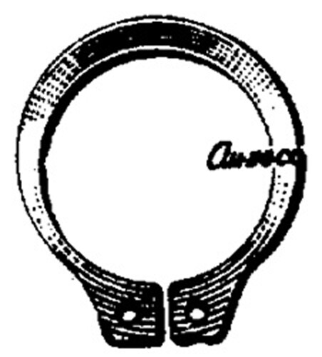 AMZ 100-Pack 10mm External Retaining Rings Phosphate Coated with Oil Finish