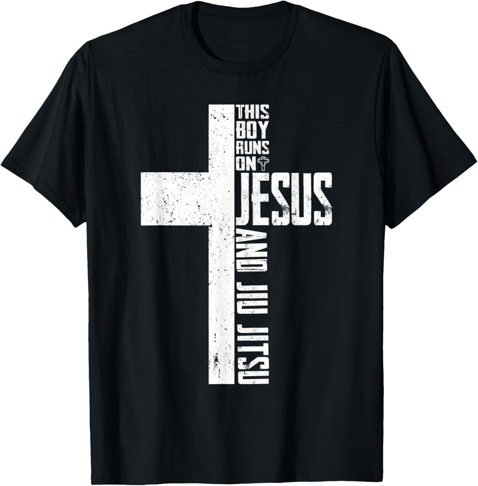 This Boy Runs On Jesus And Jiu Jitsu Christian T-Shirt Hoodie