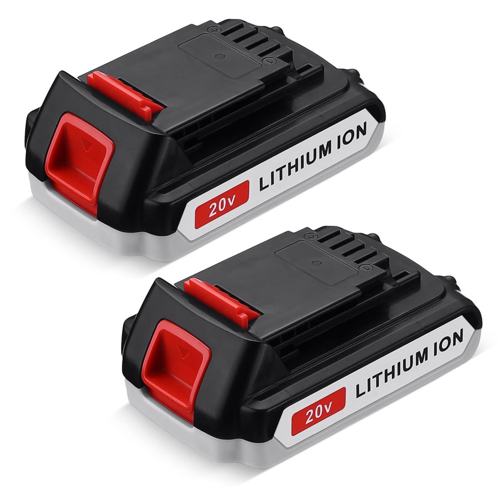 Upgraded 2 Pack 20V Max 3600mAh Replacement Battery for Black+Decker LBXR20 Power Tools  