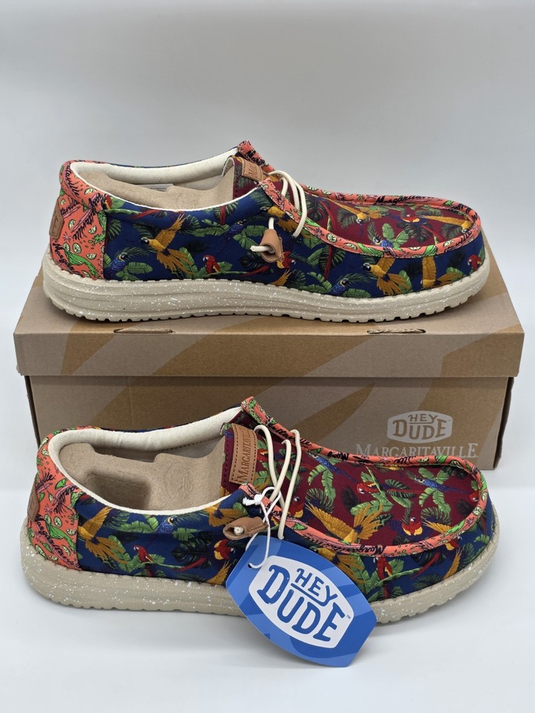 Hey Dude Margaritaville Wally Shoes Limited Edition Vacation Men's Size 13 NEW