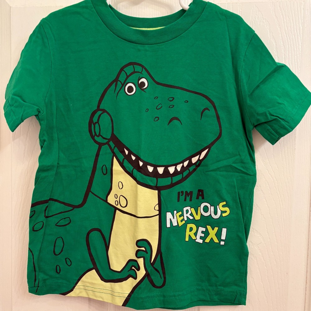 Disney Pixar Toy Story REX Green T-Shirt Kids size 6