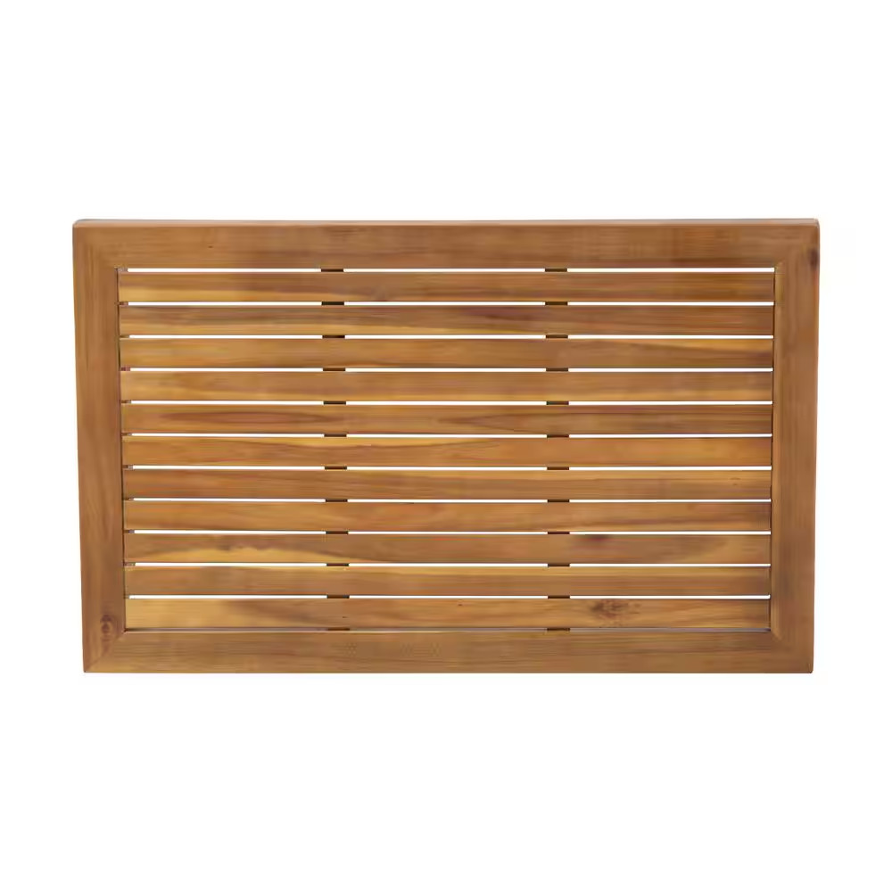 Sherwood Teak Brown Rectangle Wood Outdoor Patio Coffee Table