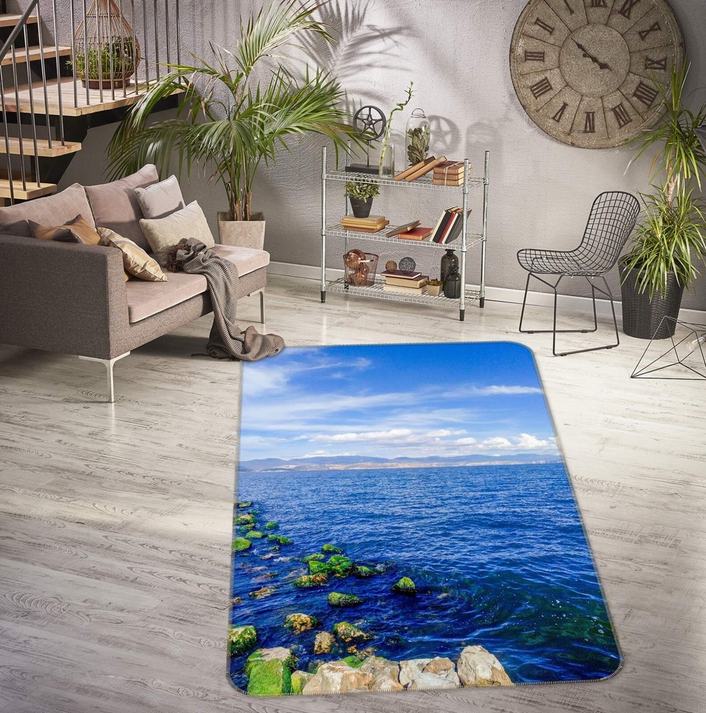 3D Blue Ocean ZHUC2497 Game Non Slip Carpet Mat Photo Carpet Amy