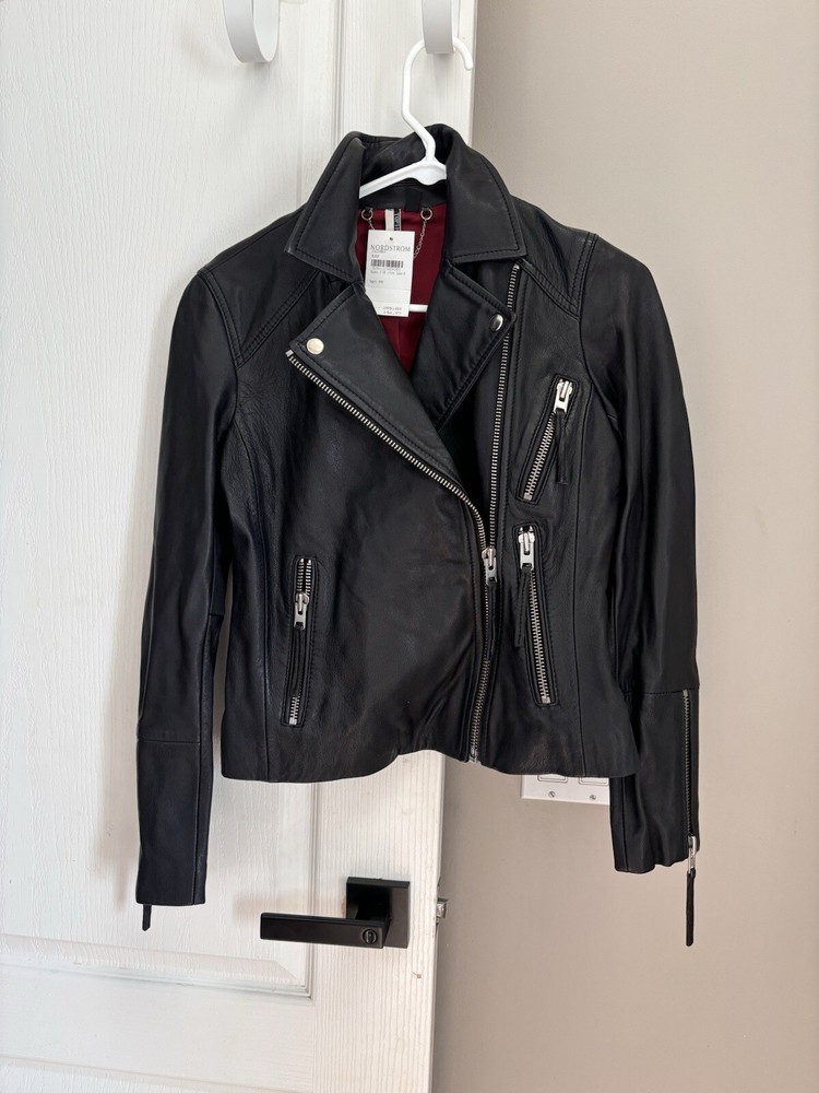 Topshop Leather Jacket NWT Small