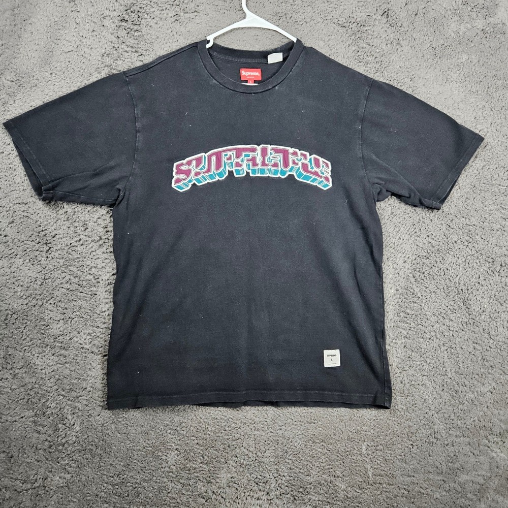 Supreme New York City Graphic Print Crew Neck T-Shirt Mens Size L