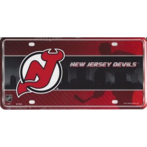 New Jersey Devils NHL Metal License Plate Officially Licensed USA Made