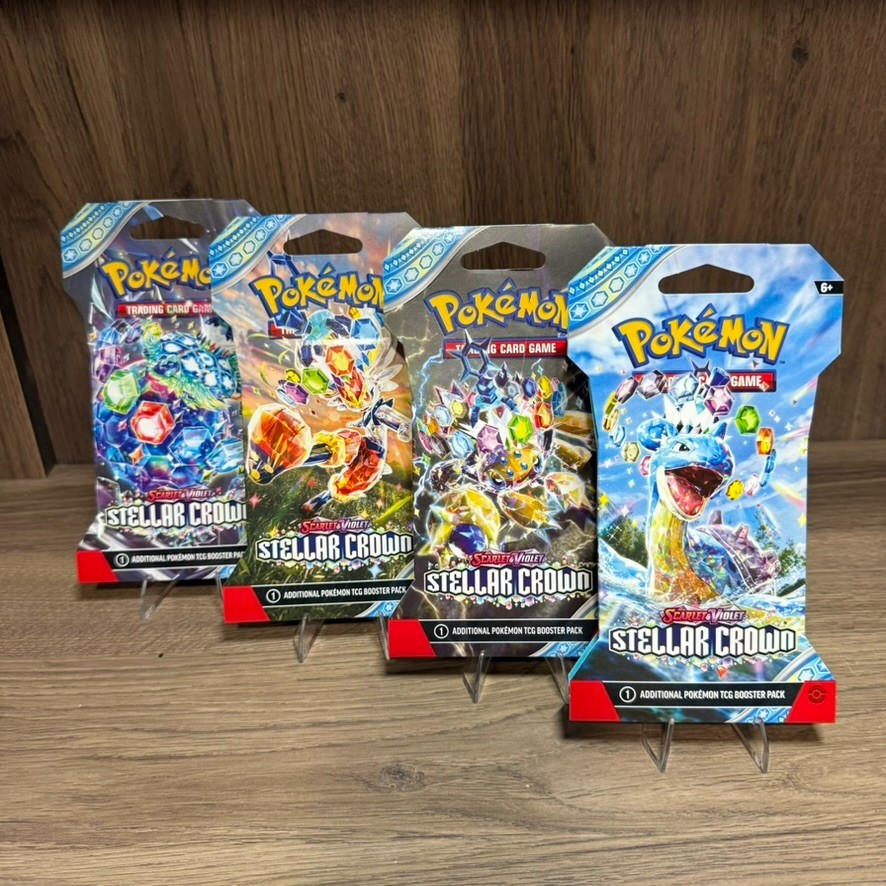 Pokemon TCG STELLAR CROWN - Booster Packs Sleeved SEALED