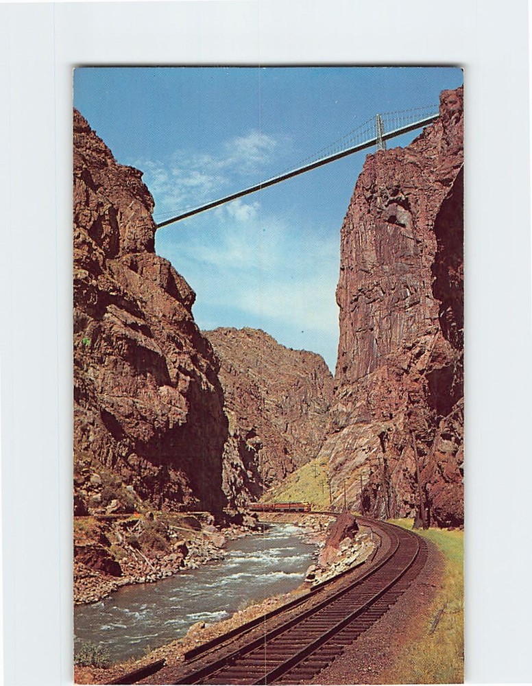 Postcard Royal Gorge Suspension Bridge Colorado USA