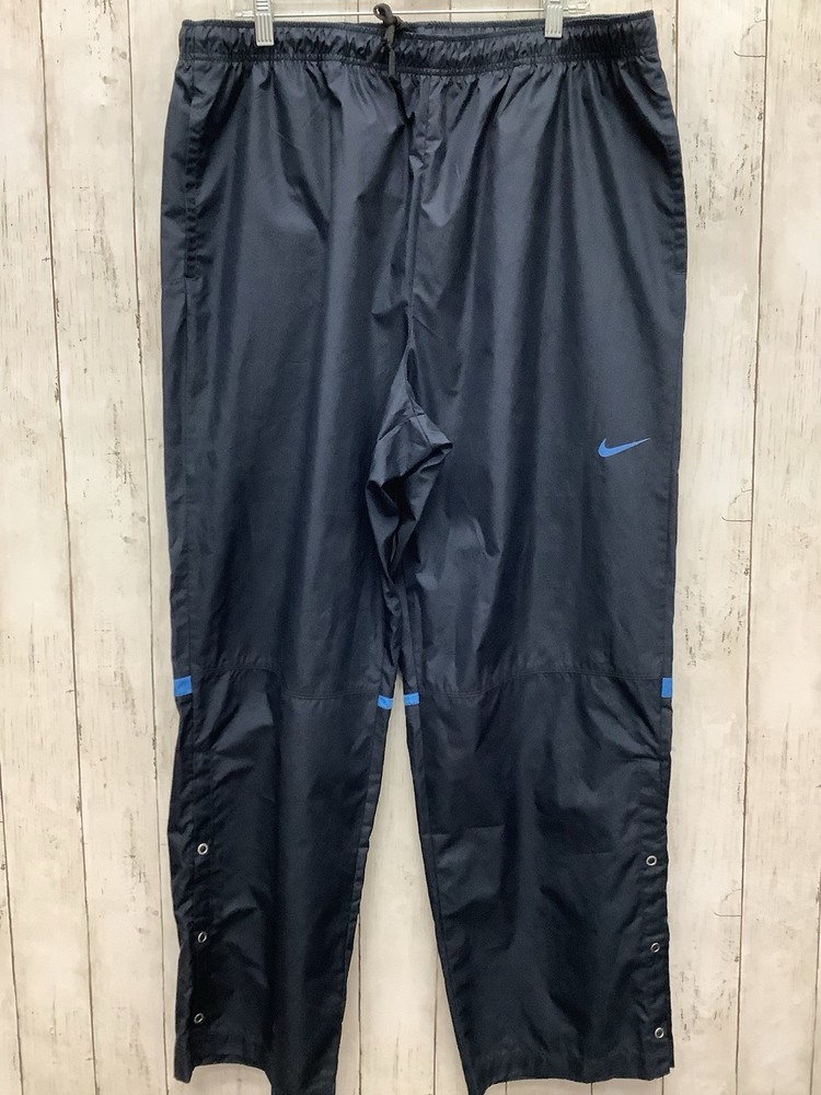 Nike Golf Storm-Fit Men's XXL Mesh Lined Windbreaker Rain Track Pants Black Blue
